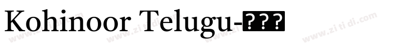 Kohinoor Telugu字体转换